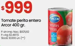 Changomas Arcor tomate perita entero oferta