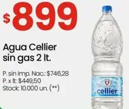 Changomas Cellier agua sin gas oferta