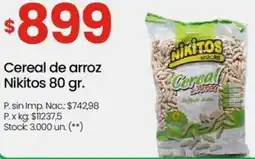 Changomas Nikitos cereal de arroz oferta