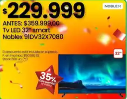 Changomas Noblex tv led 32" oferta
