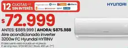 Changomas Hyundai aire acondicionado inverter oferta