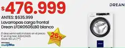 Changomas Drean lavarropas carga frontal oferta