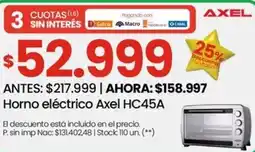 Changomas Axel horno eléctrico HC45A oferta
