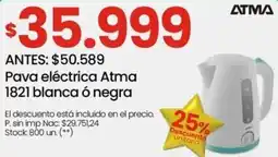 Changomas Atma pava eléctrica blanca ó negra oferta