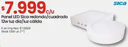 Changomas Sica panel led sica redondo/cuadrado oferta