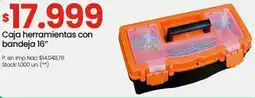 Changomas Caja herramientas con bandeja 16" oferta