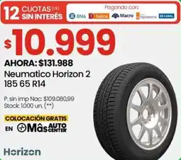 Changomas Horizon neumatico horizon 2 185 65 R14 oferta