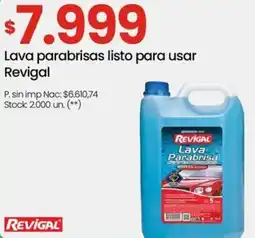 Changomas Revigal lava parabrisas listo para usar oferta