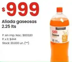 Changomas Aliada gaseosas oferta