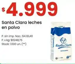 Changomas Santa clara leches en polvo oferta