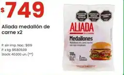 Changomas Aliada medallón de carne oferta
