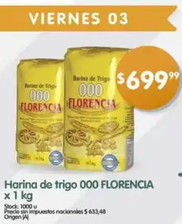 Supermercados Buenos Días Florencia harina de trigo 000 oferta