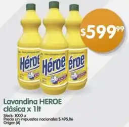 Supermercados Buenos Días Heroe lavandina clásica oferta