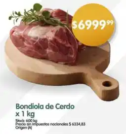Supermercados Buenos Días Bondiola de cerdo oferta