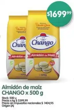 Supermercados Buenos Días Chango almidón de maíz oferta