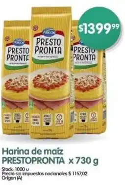 Supermercados Buenos Días Prestopronta harina de maíz oferta