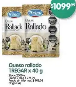 Supermercados Buenos Días Tregar queso rallado oferta