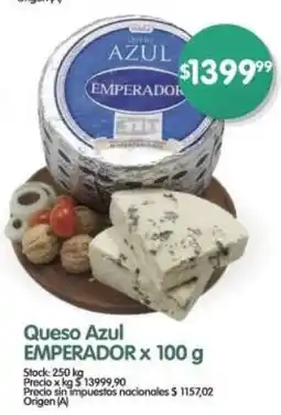 Supermercados Buenos Días Emperador queso azul oferta