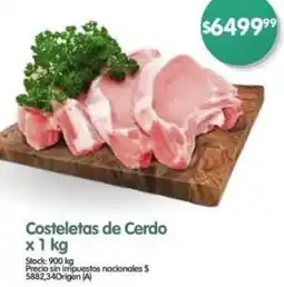 Supermercados Buenos Días Costeletas de cerdo oferta