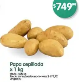 Supermercados Buenos Días Papa cepillada oferta