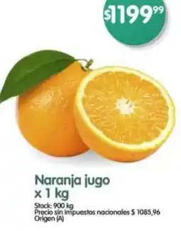 Supermercados Buenos Días Naranja jugo oferta