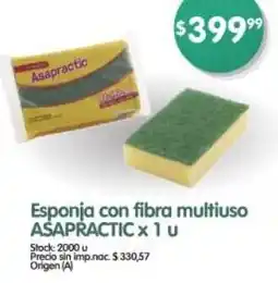 Supermercados Buenos Días Asapractic esponja con fibra multiuso oferta