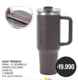 Atomo Conviene Vaso térmico viral-c/ bombilla varios colores oferta