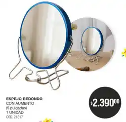 Atomo Conviene Espejo redondo con aumento oferta