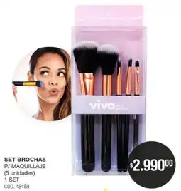 Atomo Conviene Set brochas p/maquillaje oferta