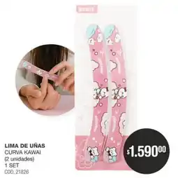 Atomo Conviene Lima de uñas curva kawai oferta