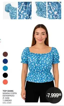 Atomo Conviene Top dama manga corta estampado oferta