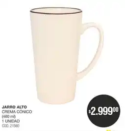 Atomo Conviene Jarro alto crema cónico oferta