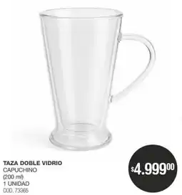 Atomo Conviene Taza doble vidrio capuchino oferta