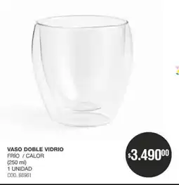 Atomo Conviene Vaso doble vidrio frío / calor oferta