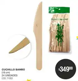 Atomo Conviene Cuchillo bambú oferta