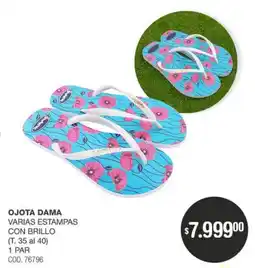 Atomo Conviene Ojota dama varias estampas con brillo oferta