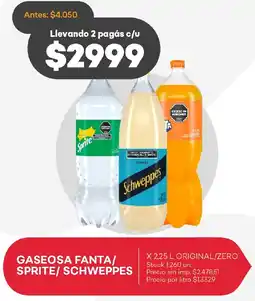 Supermercados Tadicor Fanta/ sprite/schweppes gaseosa oferta