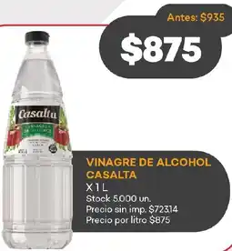 Supermercados Tadicor Vinagre de alcohol casalta oferta