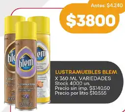 Supermercados Tadicor Blem lustramuebles variedades oferta