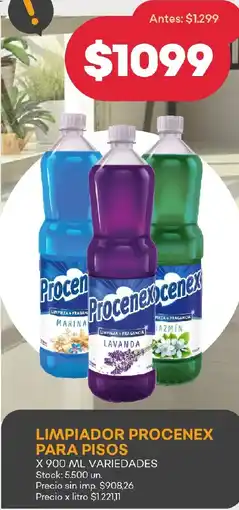 Supermercados Tadicor Procenex limpiador para pisos oferta