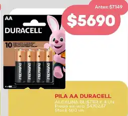 Supermercados Tadicor Duracell pila AA alcalina blister oferta