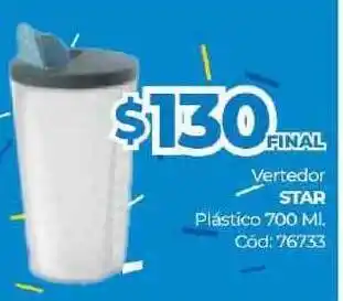Diarco Star Vertedor Plástico 700ml oferta