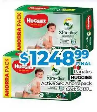 Diarco Huggies Active Sec Pañales Ahorrapack oferta