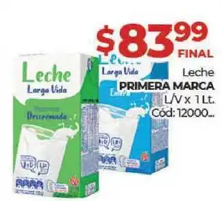 Diarco Primera Marca Leche L/v x 1Lt. oferta