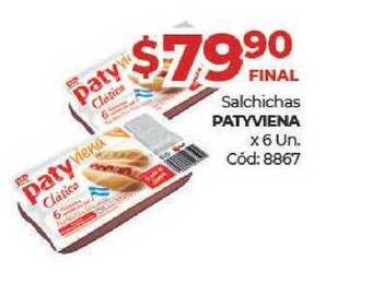 Diarco Patyviena Salchichas x 6un. oferta