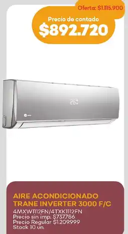 Supermercados Tadicor Trane aire acondicionado inverter 3000 F/C oferta