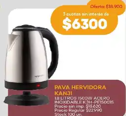 Supermercados Tadicor Kanji pava hervidora oferta