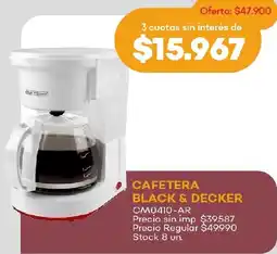 Supermercados Tadicor Black + Decker cafetera oferta