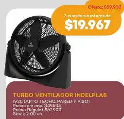 Supermercados Tadicor Indelplas turbo ventilador oferta