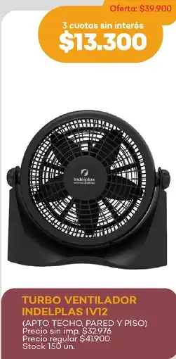 Supermercados Tadicor Indelplas turbo ventilador IV12 oferta